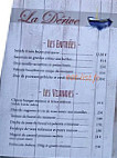 La Dérive menu