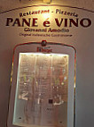 Pane e Vino menu