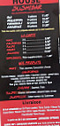 House Pizza menu