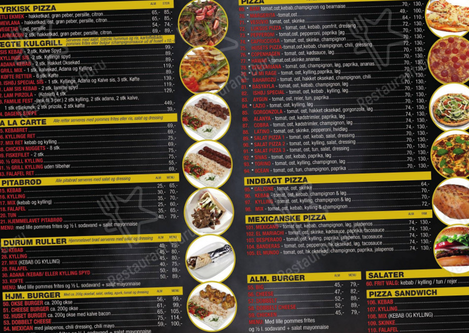 Ishøj Tyrkisk Bam Aps Menu