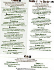 Northern Trails Grill menu