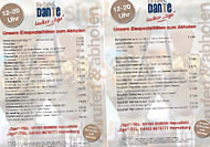 Eiscafé Dante menu