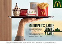 McDonald's menu