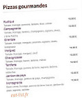 La Presqu Ile menu