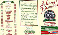 Johnny's Pizzeria menu