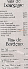 Le Patio menu