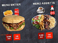 Egée Kebap menu