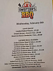 Sweitzer's Bbq menu