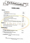 La Limousine menu