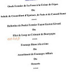 Les Trois Maures menu