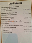 Chez Aristide menu