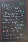 Au Tête à Tête menu