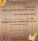 Happy Joe's Pizza Ice Cream Crookston menu