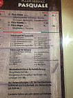 Pizzaservice Pasquale menu