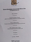 Le Café Des Arts menu