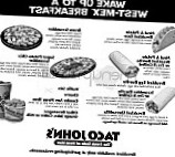 Taco John's menu