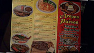 Arepas Paisas menu