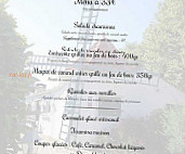 Le Moulin Vert menu