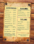 Bucks Grill menu