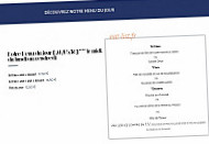 Le Bistrot du Cap menu