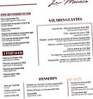 Le Monaco menu