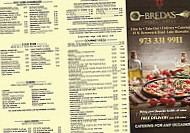 Breda's Pizza Grill menu