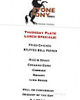 Stone Pony Pizza menu