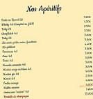 Le Fournil menu