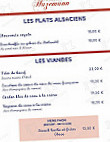 Le Champ Du Feu menu