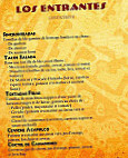 L'Hacienda menu