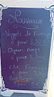 Burger Frites menu