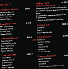 Oursin Sushi menu