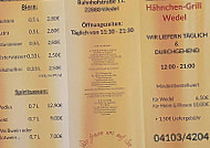 Hähnchen-grill Wedel menu