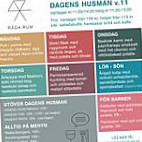 Råda Rum menu