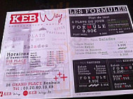 Keb Way menu