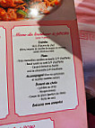 Le Palais De Chine menu