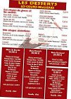 Brasserie Alsacienne menu