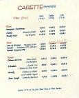 Carette menu