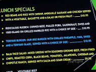 R J's Family menu