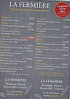 La Fermière menu