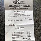 Waffenschmiede menu