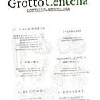 Grotto Centena Lostallo menu