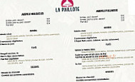 La Paillote menu