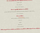 Chez Caro'line menu