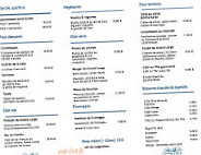 Le Grand Large menu