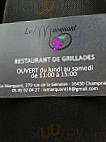 Le Marquant menu