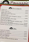 Le Passaggio menu