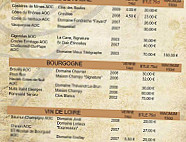 Monsieur Georges menu