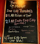 The Red Jug Pub menu