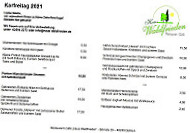 Haus Waldfrieden menu